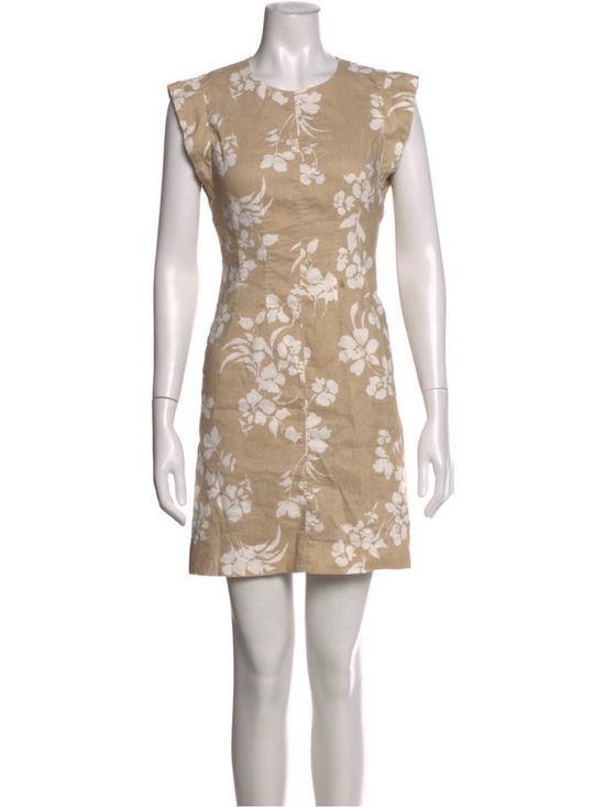 Veronica Beard Dresses & Skirts - Veronica Beard Beige and White Floral Mini Dress, Sz 12